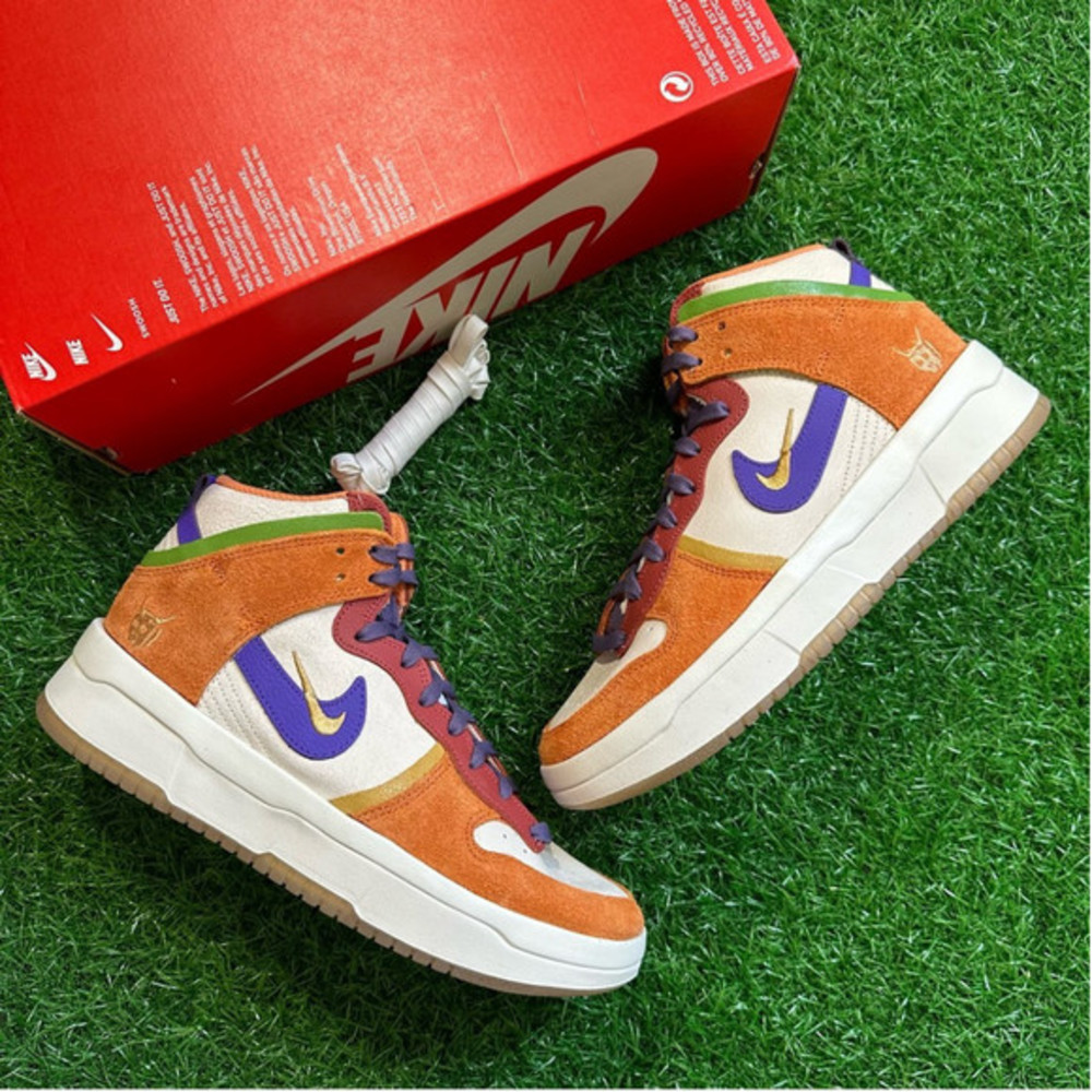 Nike Dunk Hi Up Premium Sail / Canyon Purple SEND OFFERS - Picture 2 of 6